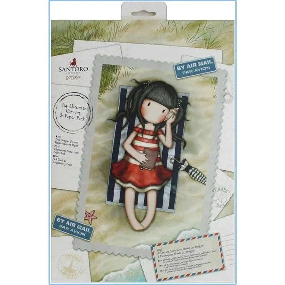 Santoro Gorjuss Tri Fold A4 Ultimate‎ Die Cut and Paper Pack Postal Theme NIB